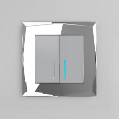 Рамка из стекла на 1 пост Diamant зеркальный W0011220 &mdash; Multielectrika