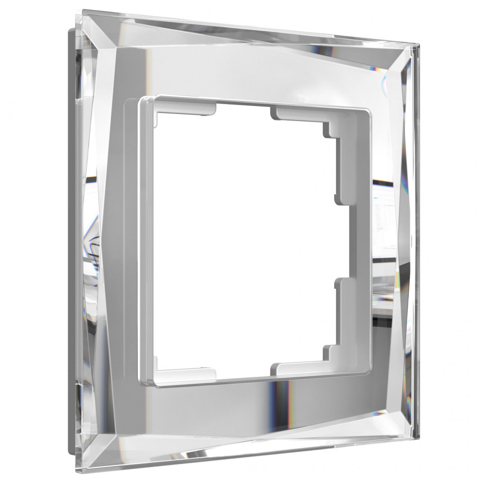 Рамка из стекла на 1 пост Diamant зеркальный W0011220 фото 1 &mdash; Multielectrika