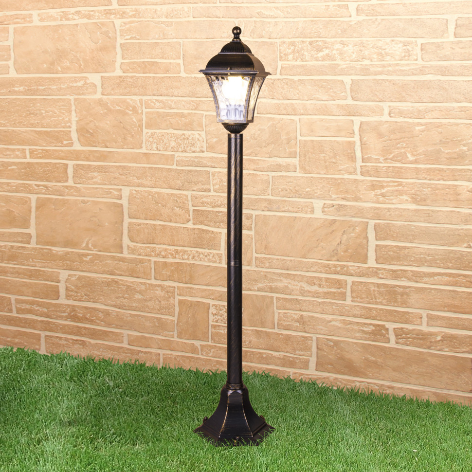 Уличный светильник на столбе Apus F шоколад IP44 GL 1009F фото 1 — Multielectrika