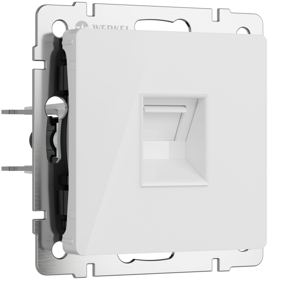 Розетка Ethernet RJ-45 (белый акрил) W1181041 фото 1 &mdash; Multielectrika