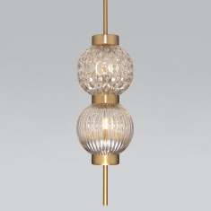 Подвесной светильник со стеклянными плафонами 50186/2 латунь &mdash; Multielectrika