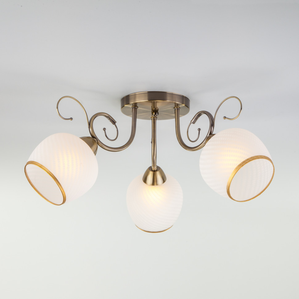 Потолочная люстра 30159/3 античная бронза фото 1 — Multielectrika