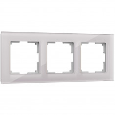 Рамка из стекла на 3 поста Favorit дымчатый W0031117 &mdash; Multielectrika