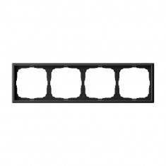 Рамка на 4 поста Systeme Electric ArtGallery универсальная, карбон &mdash; Multielectrika