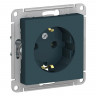 Розетка силовая Schneider Electric Atlas Design изумруд
