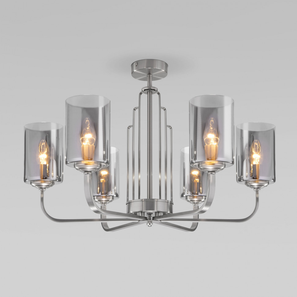 Потолочная люстра 60138/6 сатин-никель фото 1 &mdash; Multielectrika