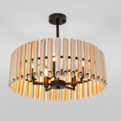 Потолочная люстра в стиле лофт 361/5 латунь / черный &mdash; Multielectrika