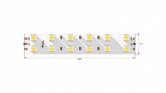 Лента 2x DSG 5050 W+WW 120L-V24-IP33, Warm white + Cool white (6000K+3000K), 600 LED, 28,8 W/m, LUX &mdash; Multielectrika
