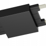 Коннектор прямой системы SLIM, черный, CN-SLIM-BL-I