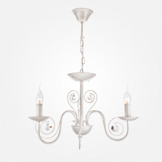 Классическая подвесная люстра 60018/3 белый с золотом &mdash; Multielectrika