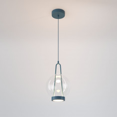 Подвесной светодиодный светильник со стеклянным плафоном 50267/1 LED синий &mdash; Multielectrika