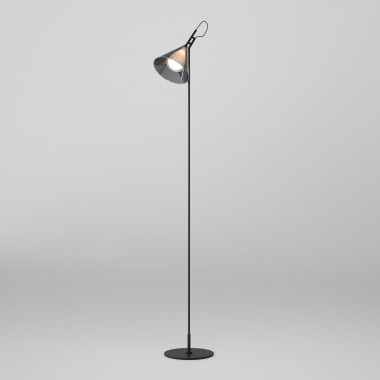 Напольный светильник со стеклянным плафоном 01187/1 черный — Multielectrika