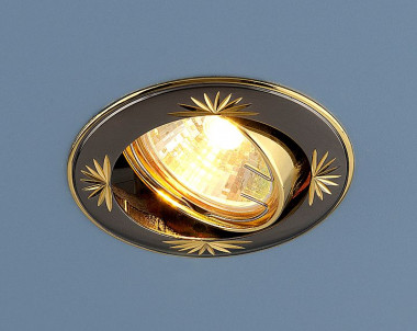 Точечный светильник 104A MR16 GU/GD черный/золото — Multielectrika