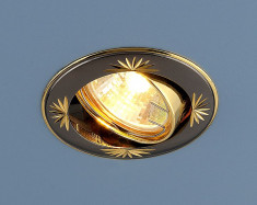 Точечный светильник 104A MR16 GU/GD черный/золото &mdash; Multielectrika