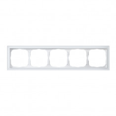 Рамка на 5 постов Systeme Electric ArtGallery Pure, Органическое стекло белый &mdash; Multielectrika