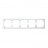 Рамка на 5 постов Systeme Electric ArtGallery Pure, Органическое стекло белый