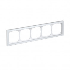 Рамка на 5 постов Systeme Electric ArtGallery Pure, Органическое стекло белый &mdash; Multielectrika