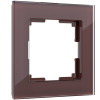 Рамка на 1 пост (мокко) WL01-Frame-01 фото 1 — Multielectrika