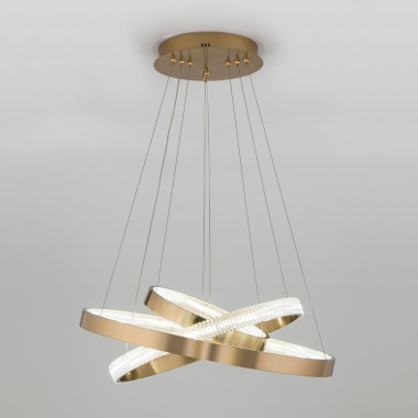 Подвесной светодиодный светильник с пультом управления 90176/3 медный — Multielectrika