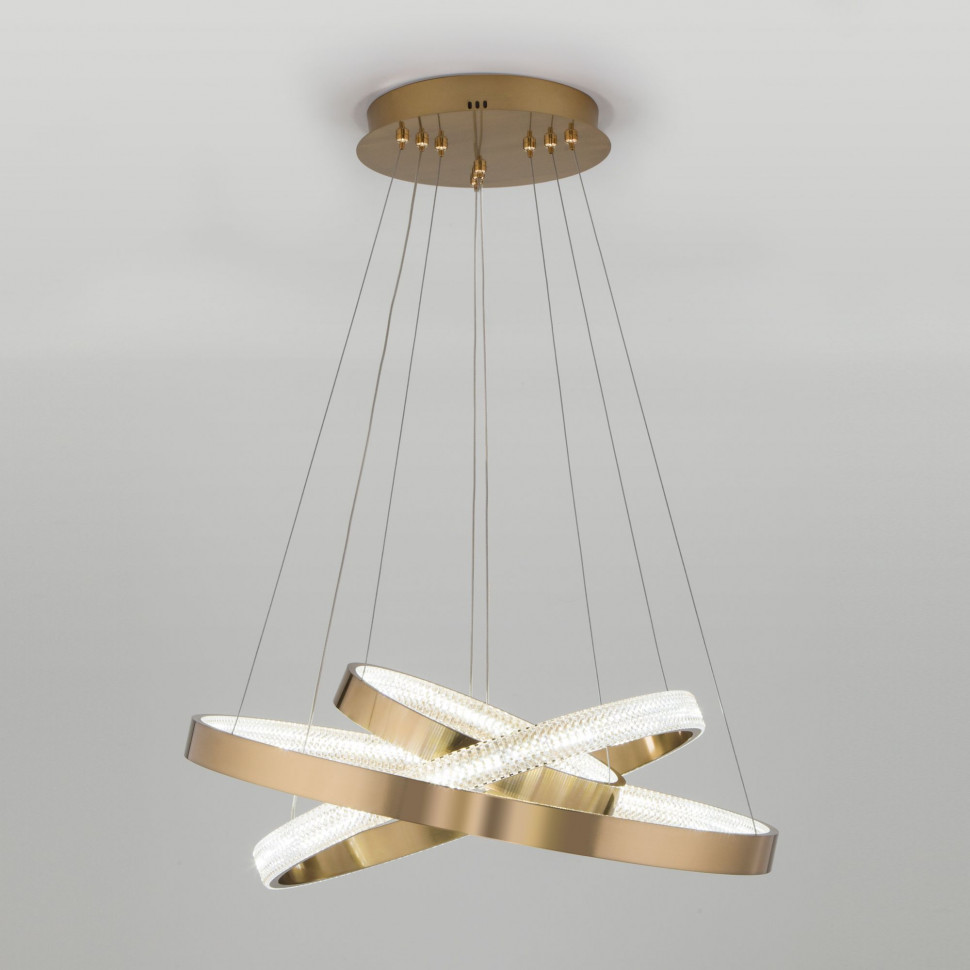 Подвесной светодиодный светильник с пультом управления 90176/3 медный фото 1 &mdash; Multielectrika