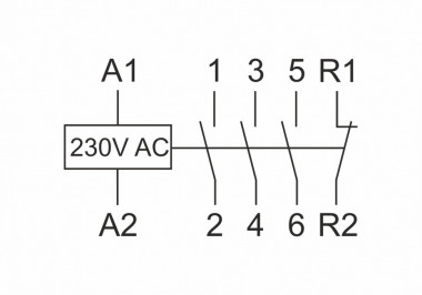Контактор модульный (Ампер-25 / Волт-230 АС / Контакт-3NO+1NC) ST25-31 — Multielectrika