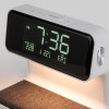 Настольный светодиодный светильник с беспроводной зарядкой и будильником 80506/1 белый фото 5 — Multielectrika