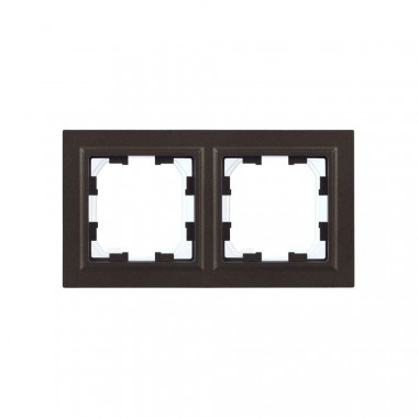 Рамка на 2 поста IP44 IEK Brite РУ-2-БрТБ-44 темная бронза — Multielectrika