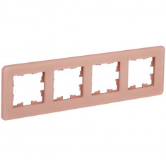 Рамка на 4 поста IEK Brite РУ-4-2-Бр стекло дымчатый RE &mdash; Multielectrika