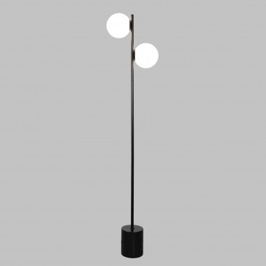 Напольный светильник с мраморным основанием 01158/2 черный — Multielectrika