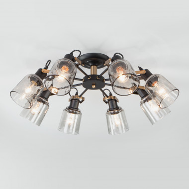 Потолочная люстра в стиле лофт 70111/8 черный — Multielectrika