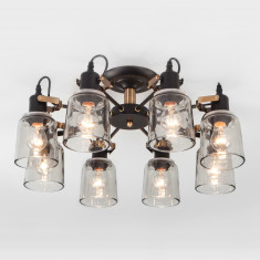 Потолочная люстра в стиле лофт 70111/8 черный &mdash; Multielectrika