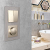 Рамка из стекла на 2 поста Favorit дымчатый W0021117 фото 4 &mdash; Multielectrika
