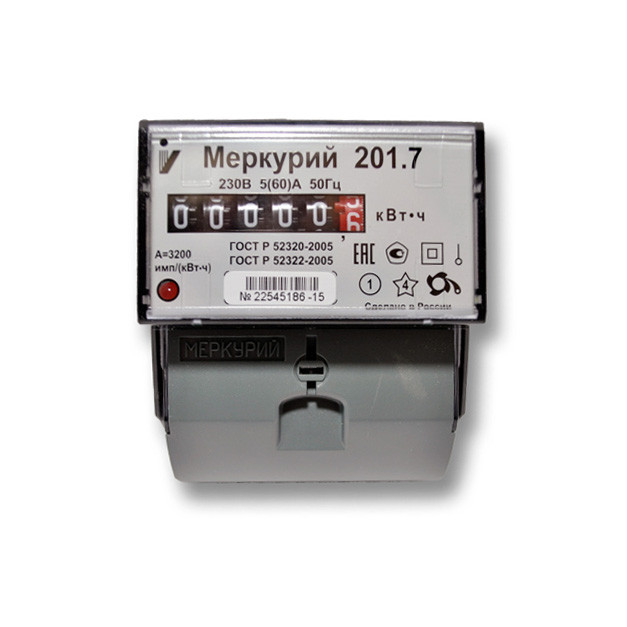 Счетчик электроэнергии Меркурий 201.7 фото 1 — Multielectrika