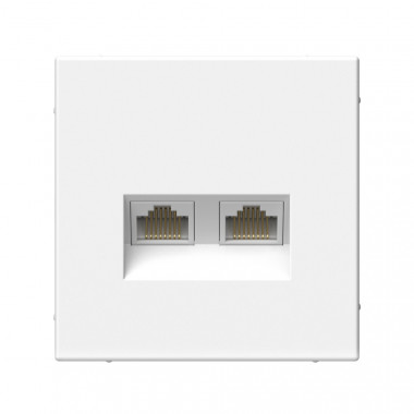 Розетка двойная RJ-45 Systeme Electric ArtGallery кат.6А, лотос — Multielectrika