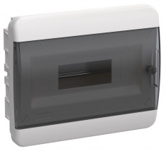 Корпус пластиковый IEK TEKFOR ЩРВ-П-12 IP41 черная прозрачная дверь &mdash; Multielectrika