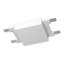 Коннектор прямой системы SLIM, белый, CN-SLIM-WH-I