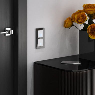 Сенсорный выключатель одноклавишный с подсветкой 1000 Вт (белый) W4510001 — Multielectrika