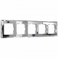 Рамка из стекла на 5 постов Diamant зеркальный W0051220 &mdash; Multielectrika