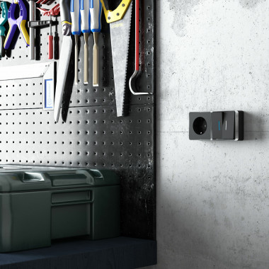 Розетка с заземлением Gallant черный/хром W5071035 — Multielectrika