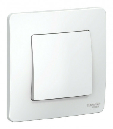 Выключатель 1-клавишный Systeme Electric BLANCA, скрытый монтаж, белый, BLNVS010101 &mdash; Multielectrika