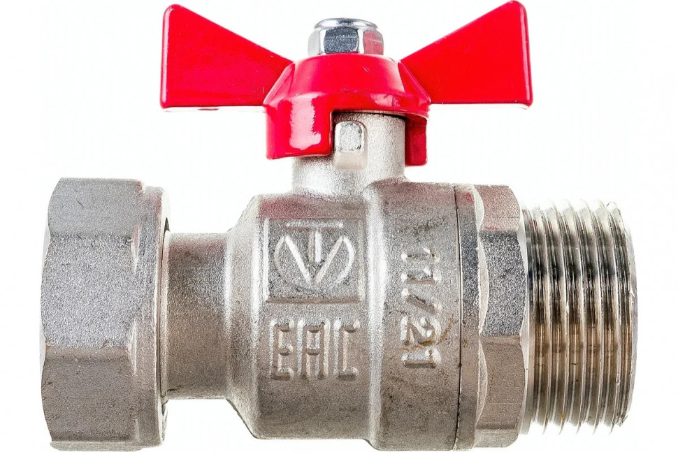 Шаровой кран VALTEC с накидной гайкой, 1 внутренняя-наружная VT.260.N.0606 фото 1 &mdash; Multielectrika