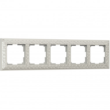 Рамка на 5 постов (жемчужный) WL07-Frame-05 — Multielectrika