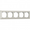 Рамка на 5 постов (жемчужный) WL07-Frame-05