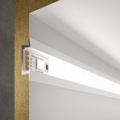 Встраиваемый алюминиевый профиль для светодиодной ленты LL-2-ALP007 &mdash; Multielectrika