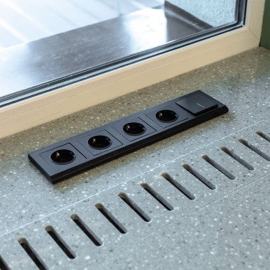 Рамка из поликарбоната на 5 постов Stark черный W0051808 — Multielectrika