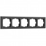 Рамка из поликарбоната на 5 постов Stark черный W0051808