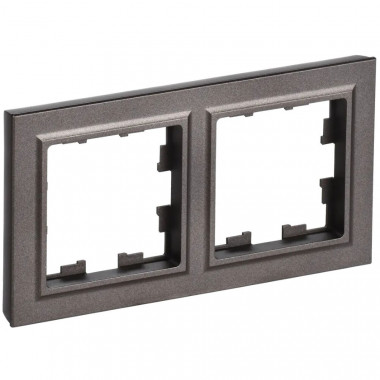 Рамка на 2 поста IEK Brite РУ-2-БрТБ темная бронза — Multielectrika