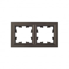 Рамка на 2 поста IEK Brite РУ-2-БрТБ темная бронза &mdash; Multielectrika