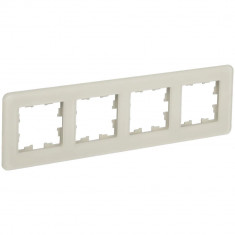 Рамка на 4 поста IEK Brite РУ-4-2-Бр стекло песчаный RE &mdash; Multielectrika
