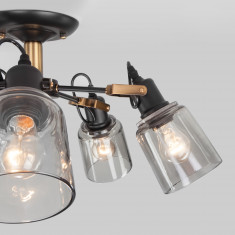 Потолочная люстра со стеклянными плафонами 70111/5 черный &mdash; Multielectrika